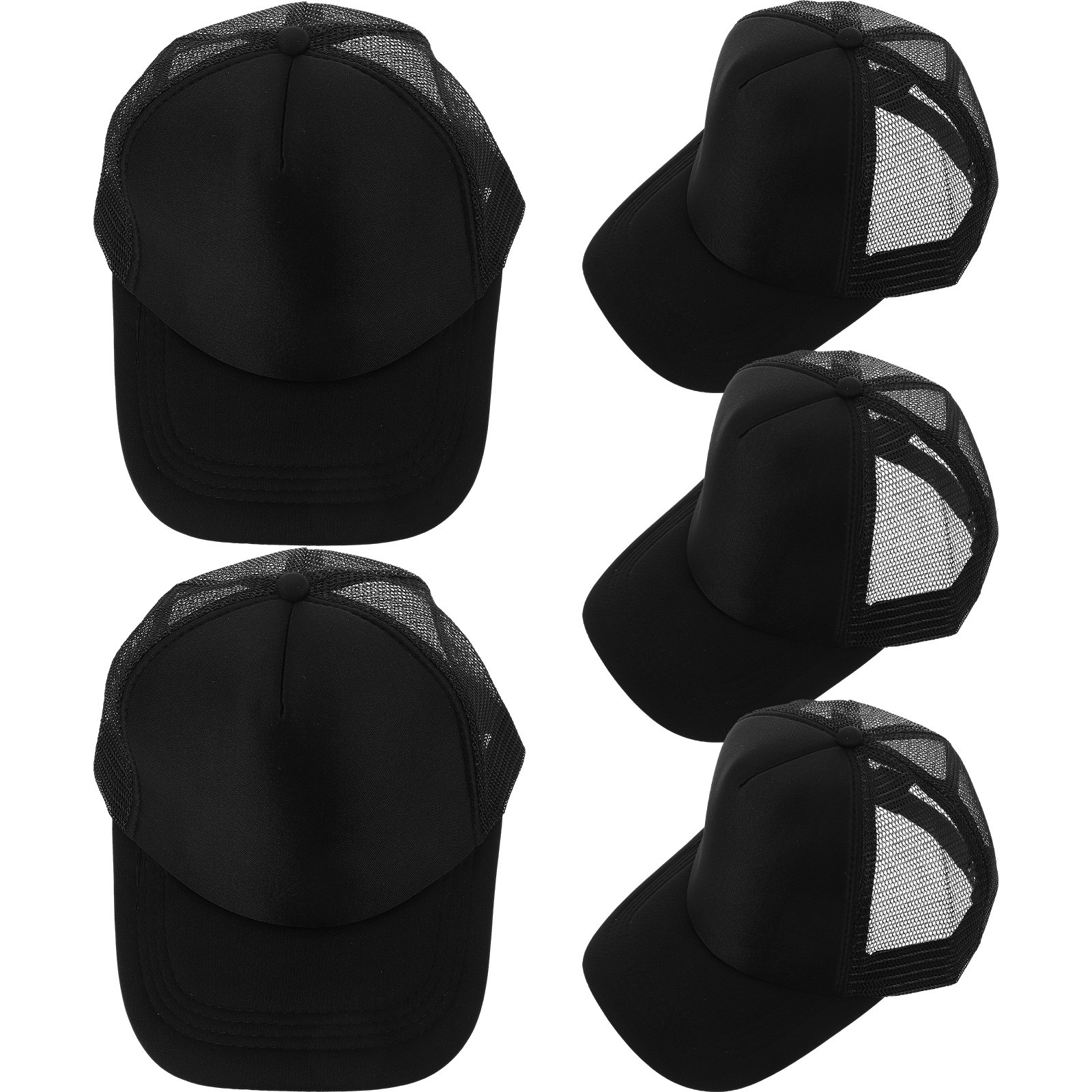 Hat Sublimation Blank - 5 gorras de béisbol de malla